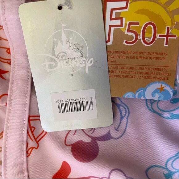 Mickey & Friends One Piece XL Swimsuit. The Design has a Disney Character Print - Picture 8 of 11